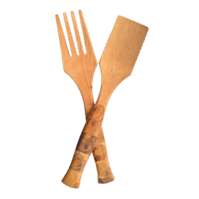 Kadakast ja lepast salatikomplekt