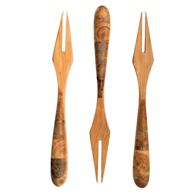 Mosaiik kahvel lepast ja kadakast 3tk MOSAIIK KAHVEL