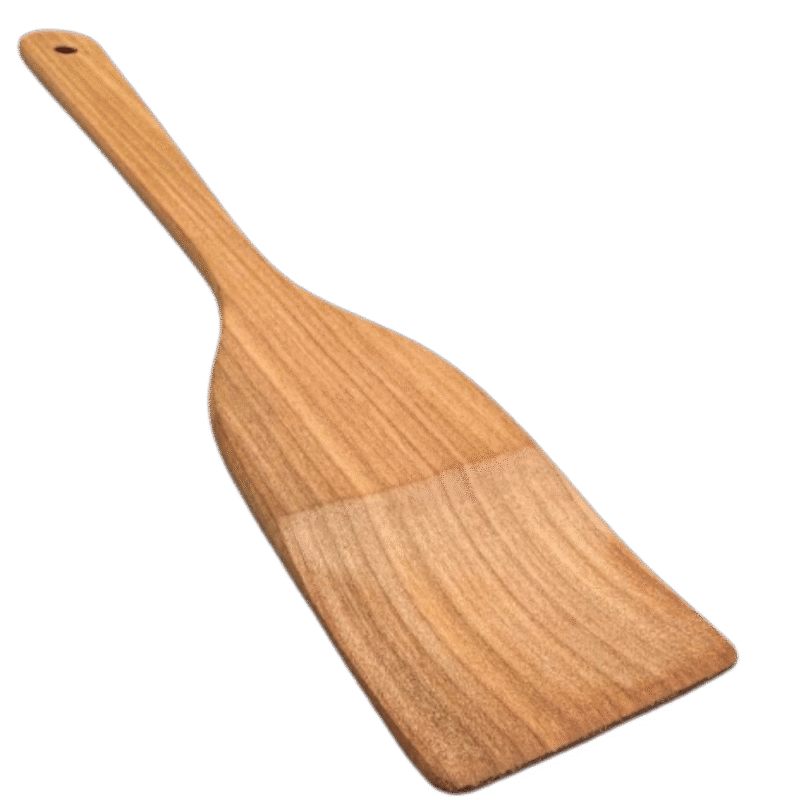 Kirsipuust pannilabidas kergelt nõgusa laba ja riputusavaga, 30 × 6 cm