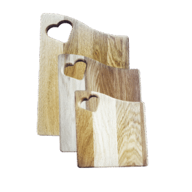 südamega tammest lõikelaud