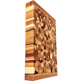 Puidust mosaiiklõikelaud erinevate puidutoonide ja süümustritega, 30 × 20 cm Puidust mosaiiklõikelaud erinevate puidutoonide ja süümustritega, 30 × 20 cm