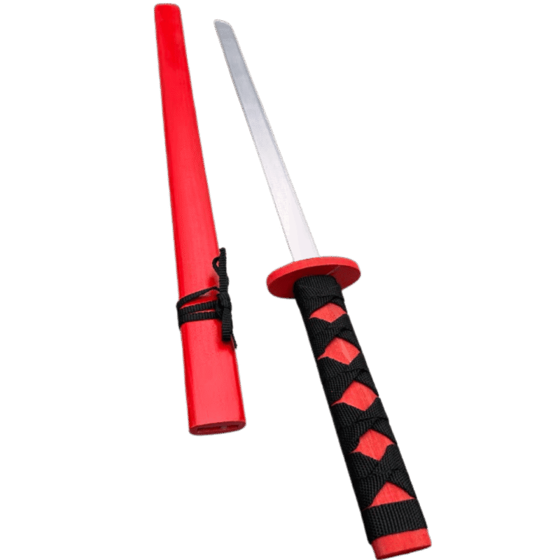 Ninja mängumõõk punase käepidemega, 73 cm